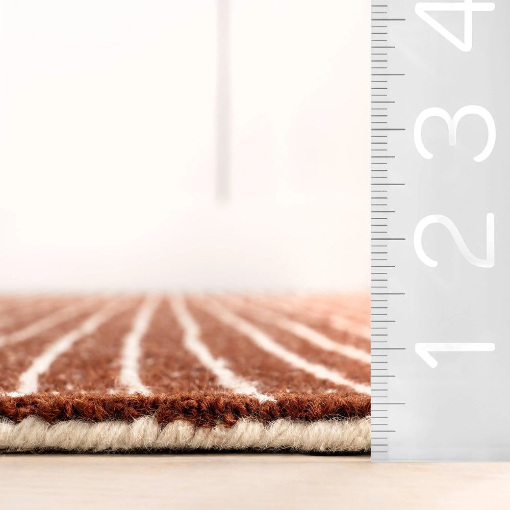 Melrose Chestnut Checked Rug