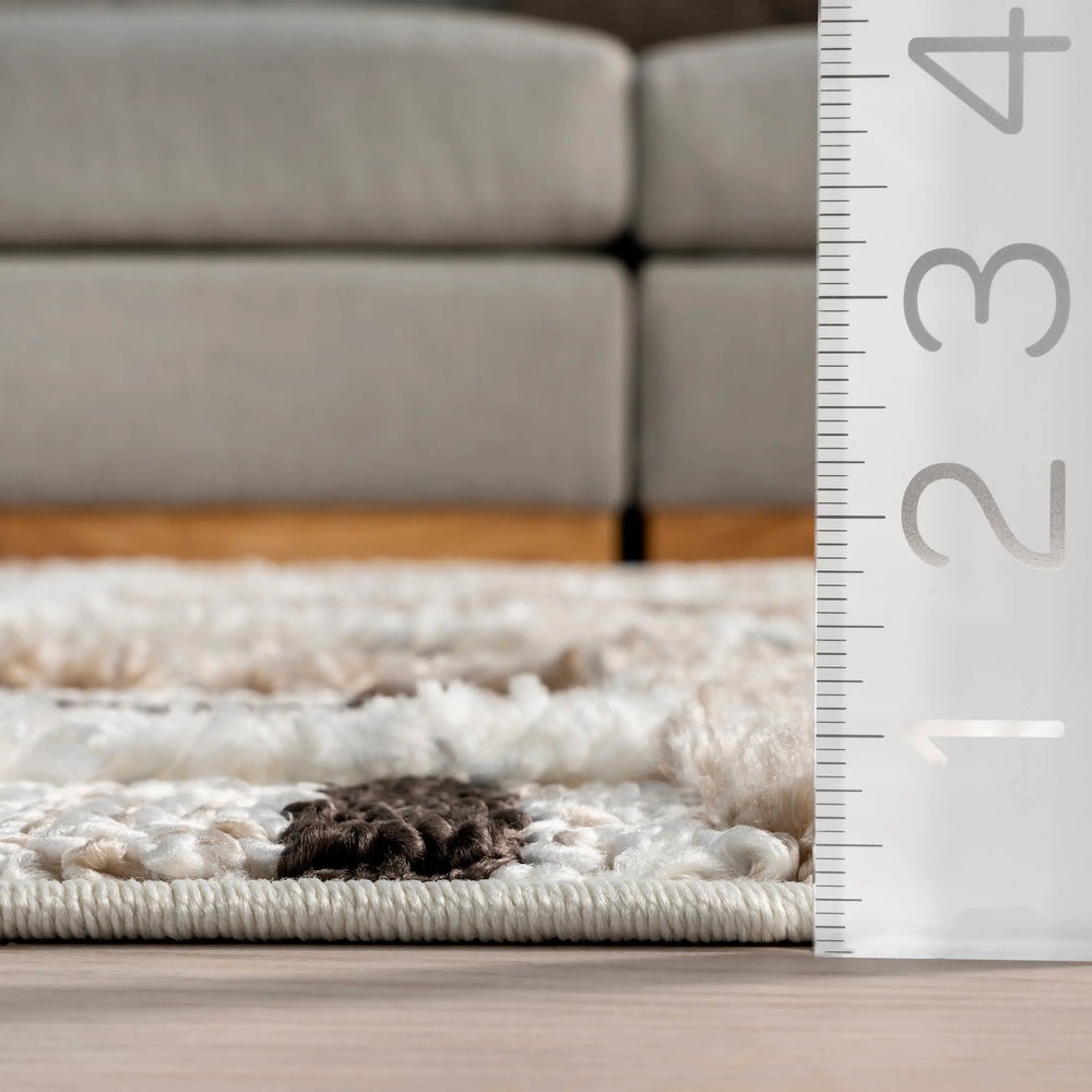 Scarletta Plaid Tasseled Rug