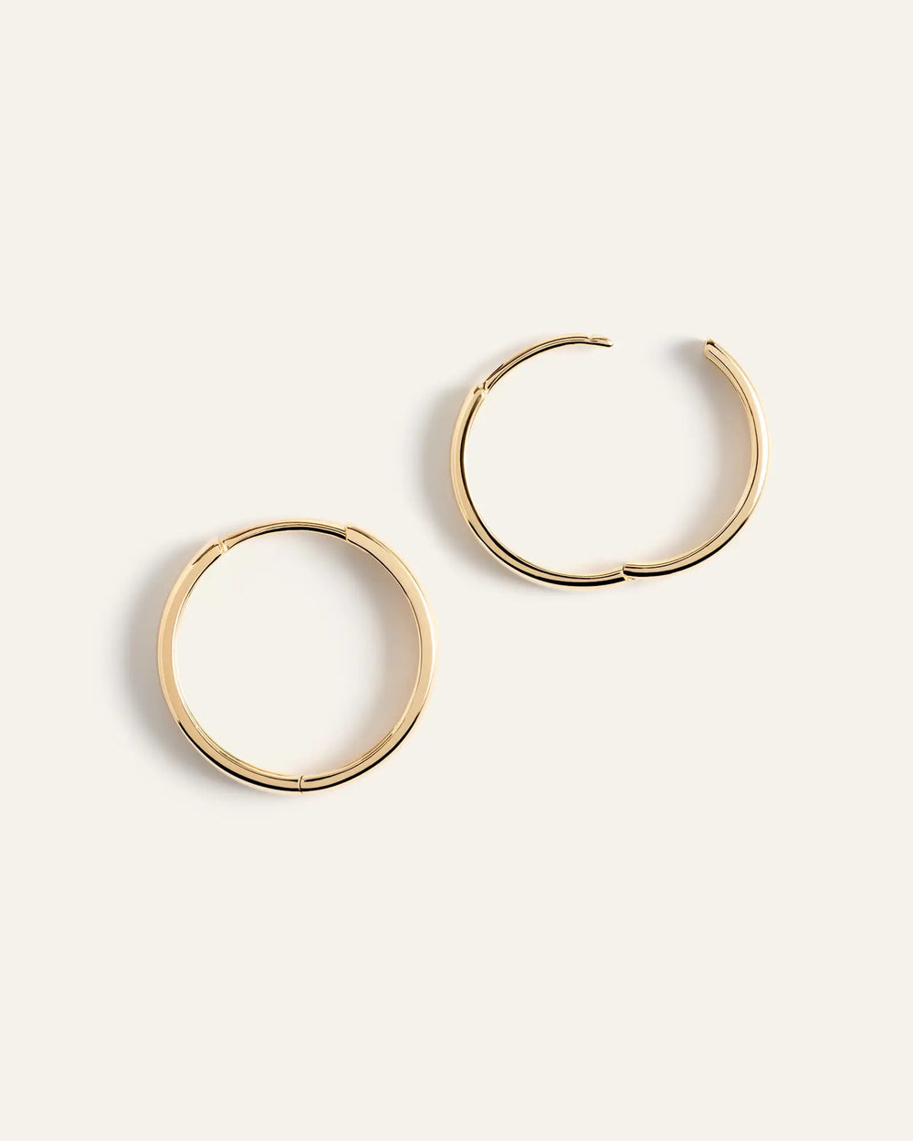 14K Gold Bold Hoops