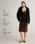 Hooded Faux Fur Jacket