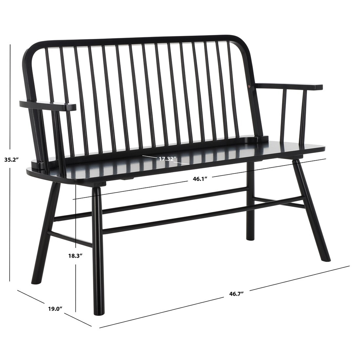 Lucilia Windsor Spindle Bench