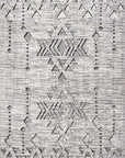 Carved Snowflake Tassel Rug
