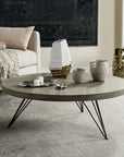 Mansel Retro Mid Century Round Coffee Table