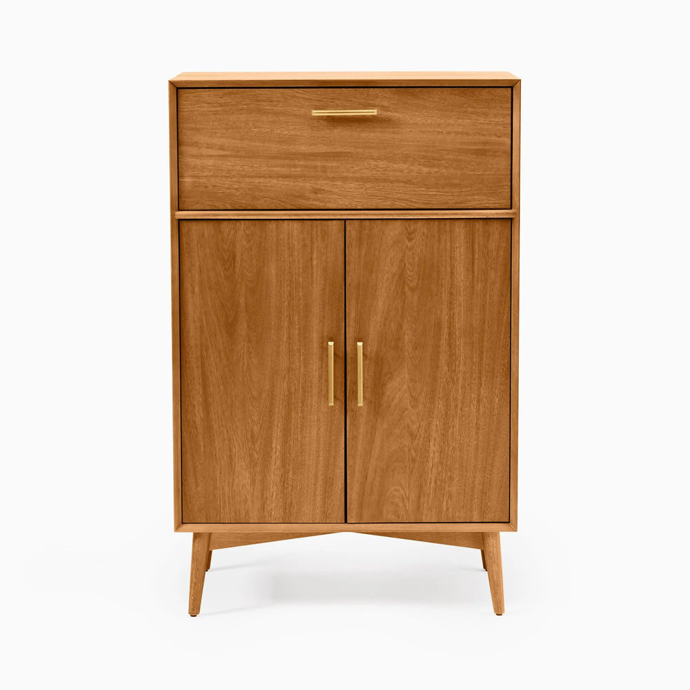 Mid-Century Tall Bar Cabinet (32")