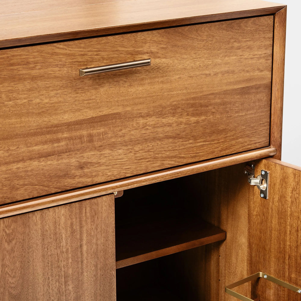 Mid-Century Tall Bar Cabinet (32")