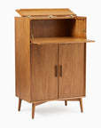 Mid-Century Tall Bar Cabinet (32")