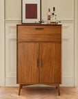 Mid-Century Tall Bar Cabinet (32")