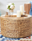 Jesse Wicker Storage Coffee Table
