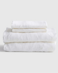 European Linen Sheet Set with Flat Sheet