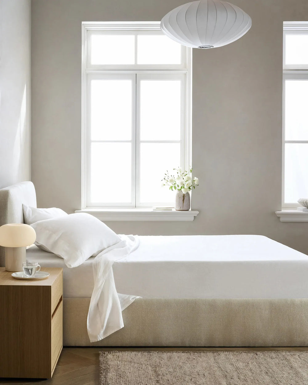 European Linen Sheet Set with Flat Sheet