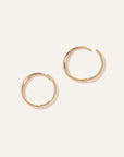 14K Gold Bold Hoops