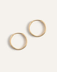 14K Gold Bold Hoops