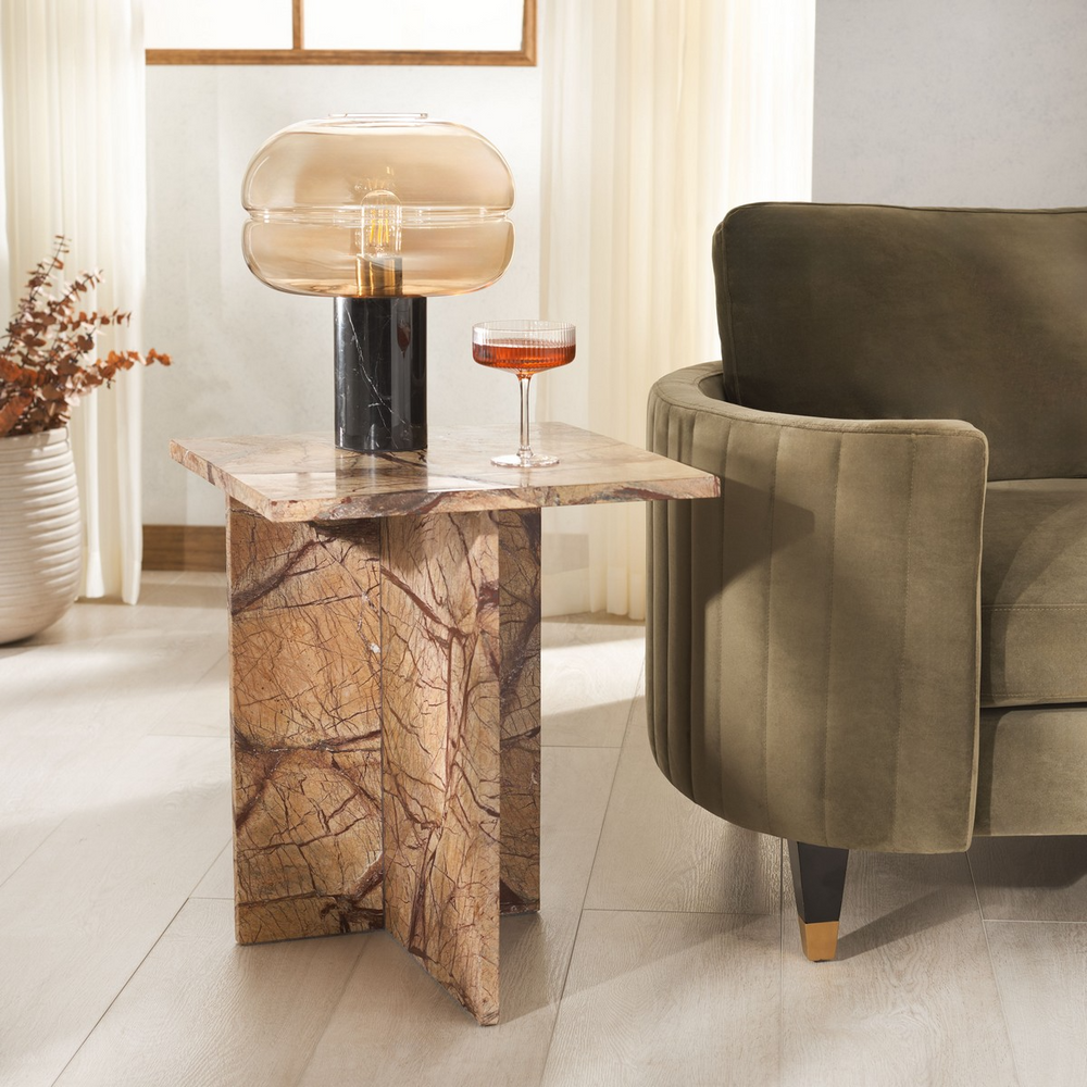 Adriano 2 Leg Marble Accent Table