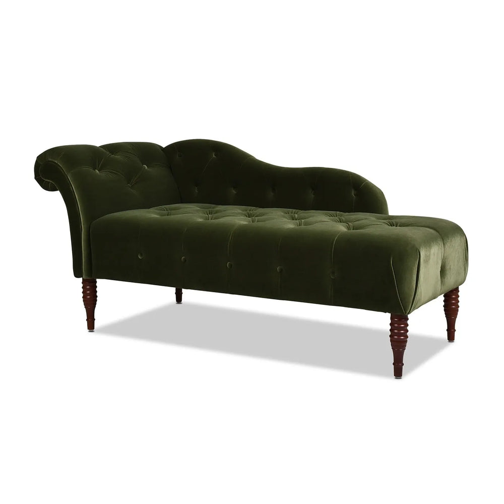 Samuel Tufted Roll Arm Chaise Lounge