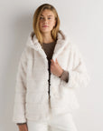 Hooded Faux Fur Jacket