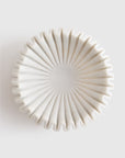 Handcrafted Fluted Marble Decorative Bowl