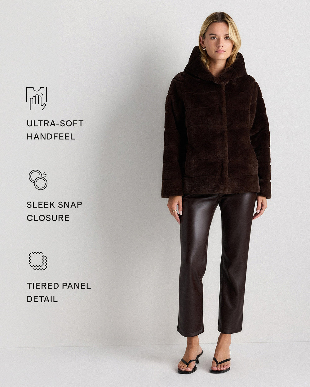 Hooded Faux Fur Jacket