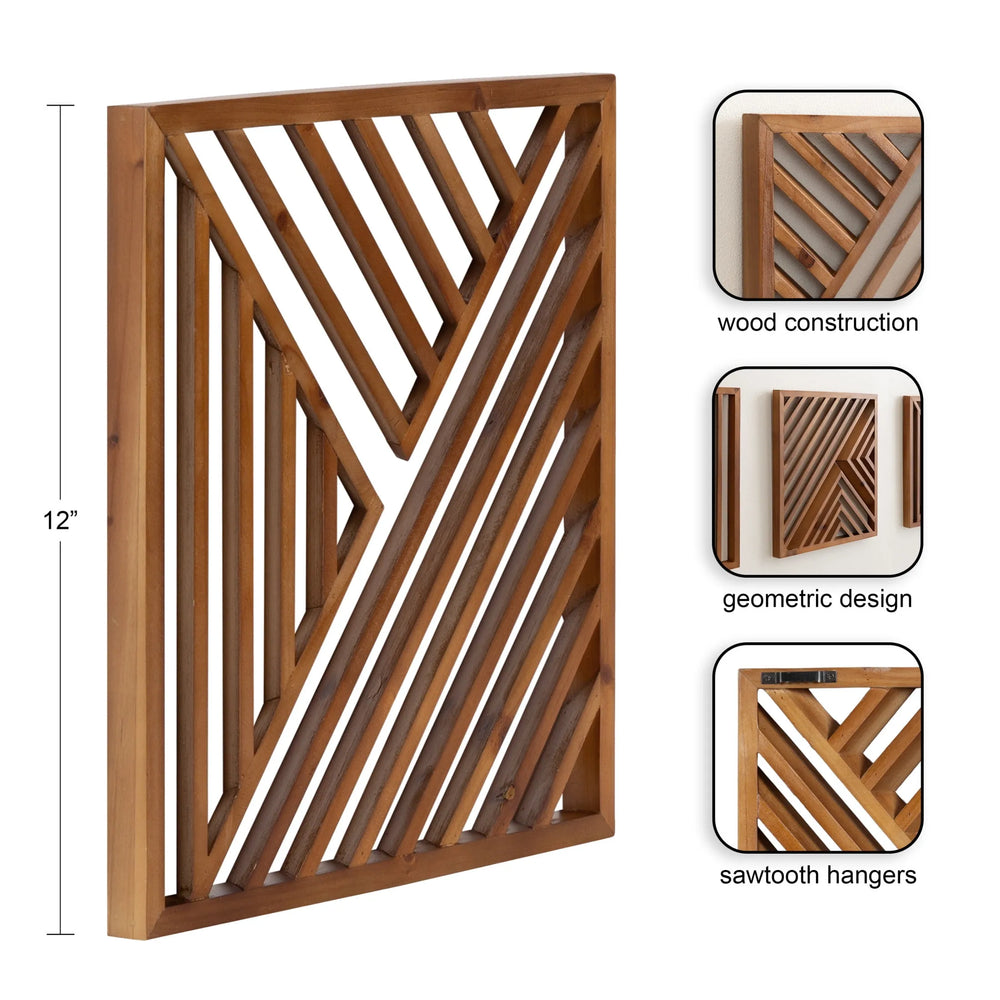 Barreda Wood Wall Plaque (Set of 3)