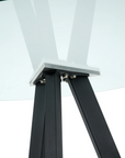 Bar Height Glass Top Dining Table