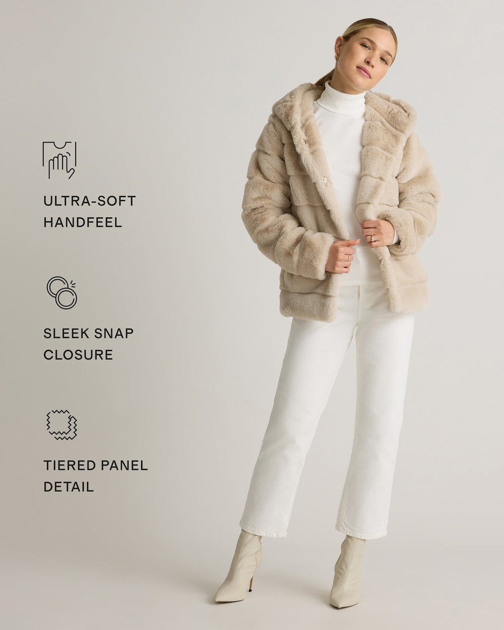 Hooded Faux Fur Jacket