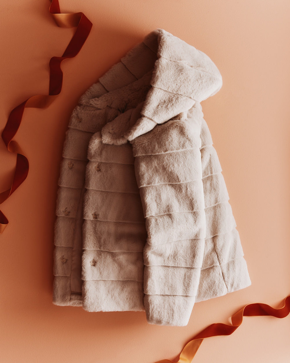 Hooded Faux Fur Jacket