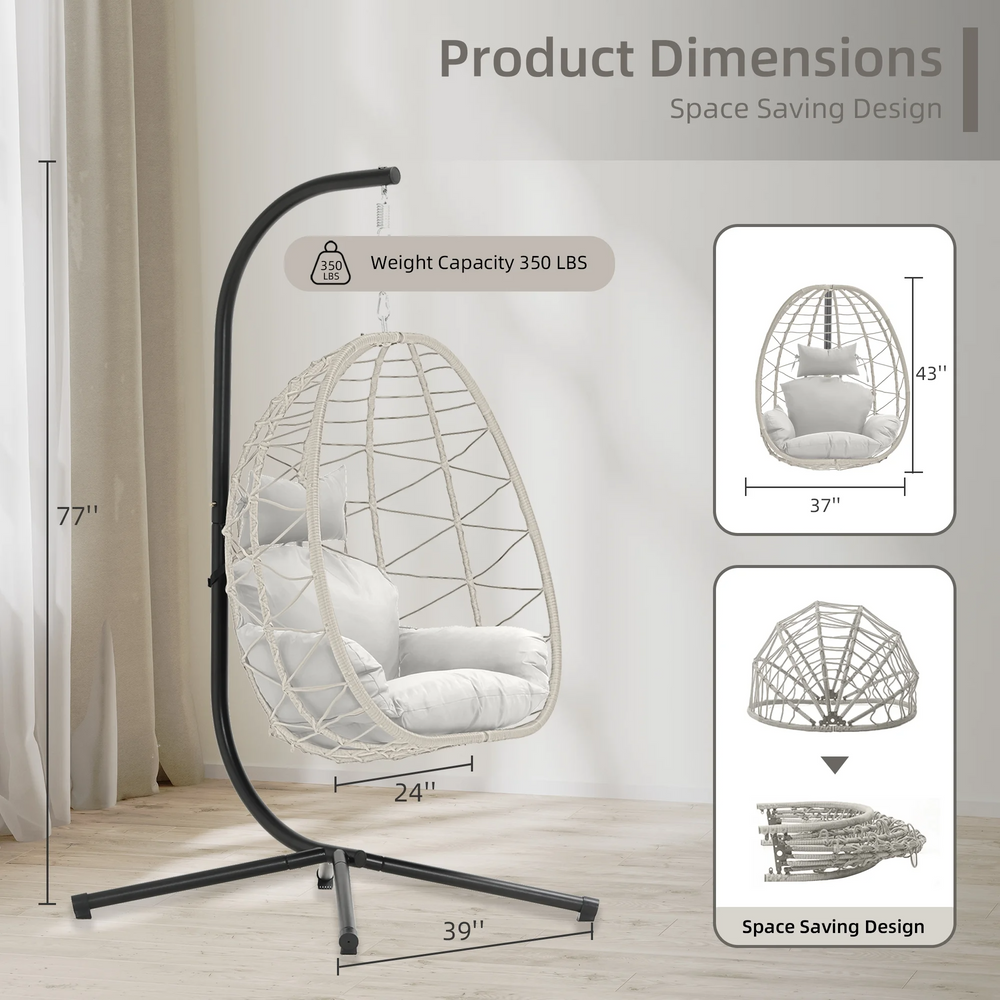 Outdoor Egg Hanging Hammock Chair