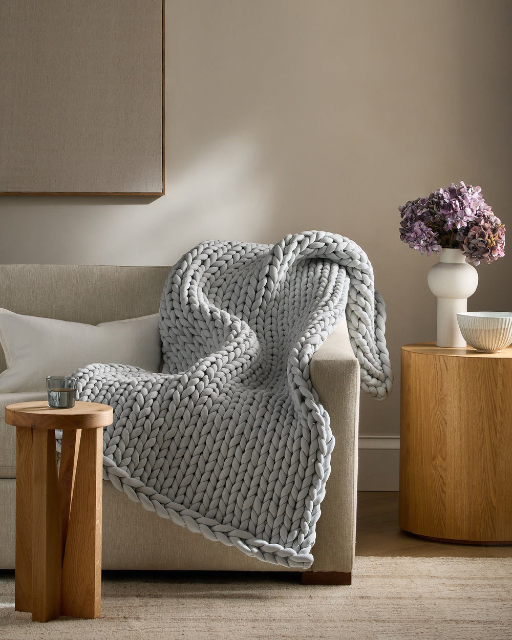 Chunky Knit Weighted Blanket