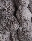 Ruched Faux Fur Throw