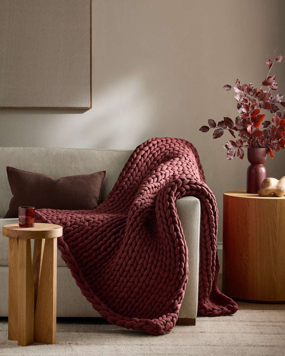 Chunky Knit Weighted Blanket