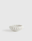 Handcrafted Fluted Marble Decorative Bowl
