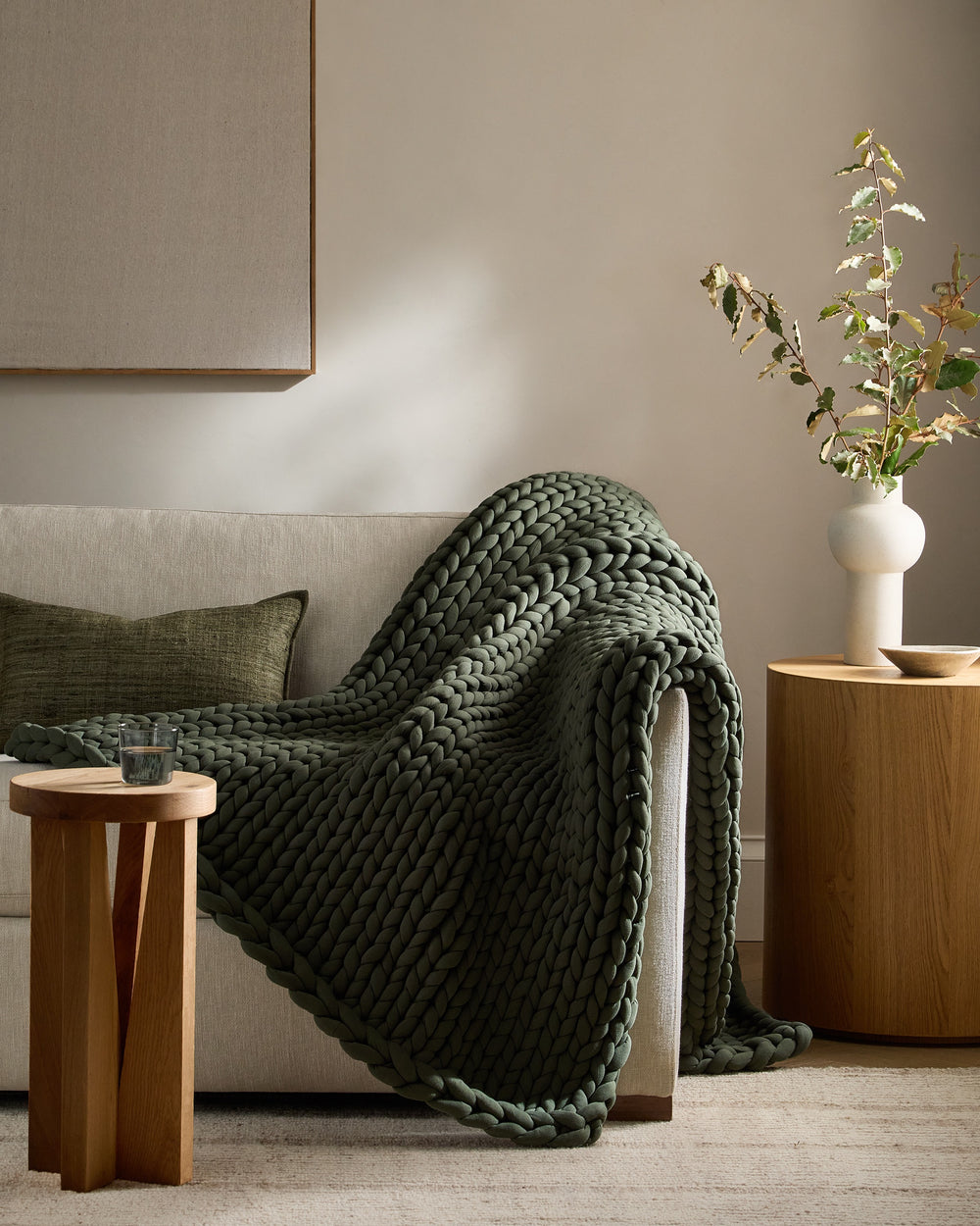 Chunky Knit Weighted Blanket