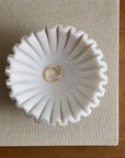 Handcrafted Fluted Marble Decorative Bowl