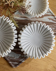 Handcrafted Fluted Marble Decorative Bowl