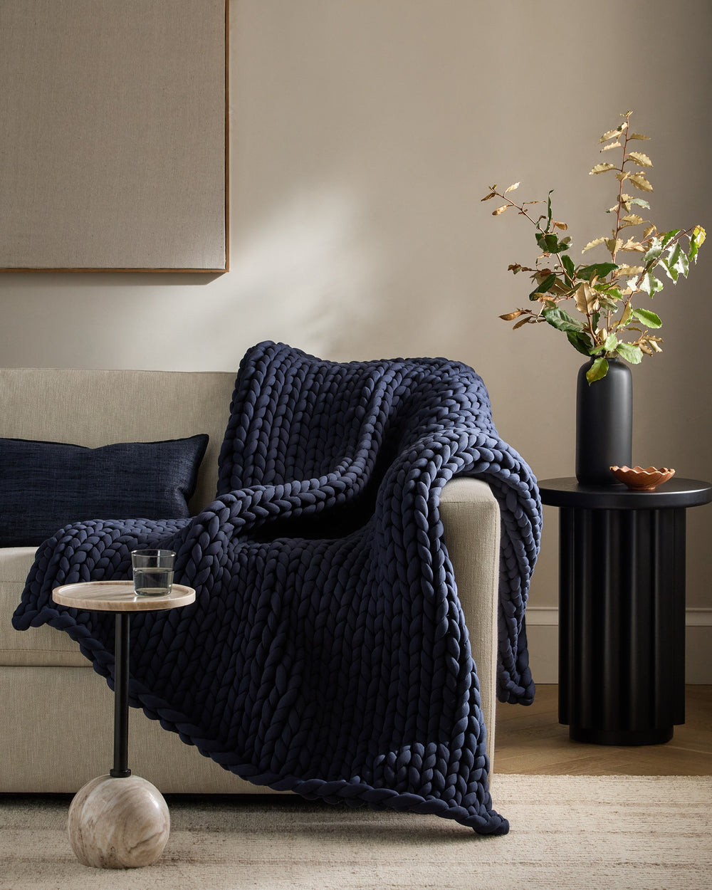 Chunky Knit Weighted Blanket