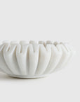 Handcrafted Fluted Marble Decorative Bowl