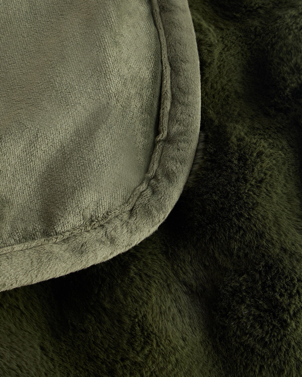 Ruched Faux Fur Throw