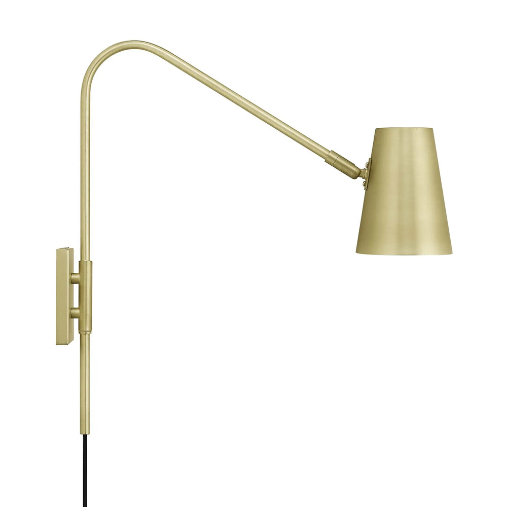 Faye Metal Wall Sconce in Satin Brass