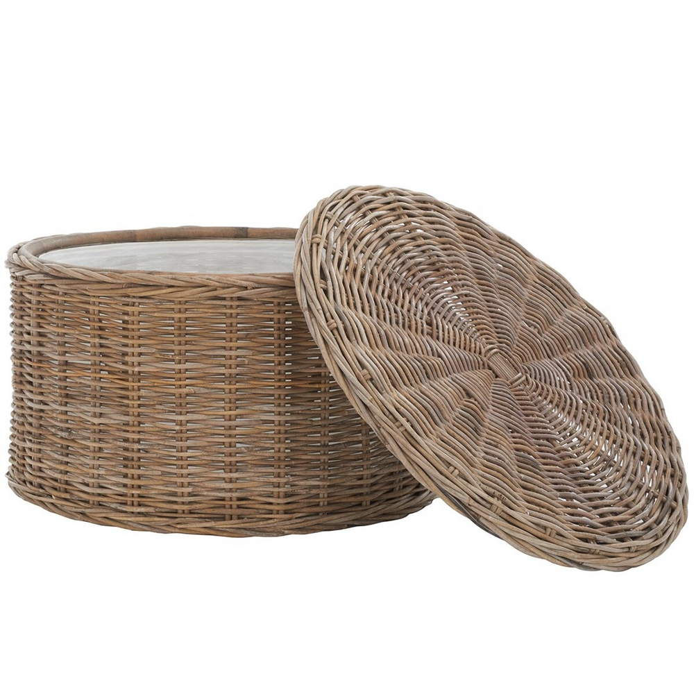 Jesse Wicker Storage Coffee Table