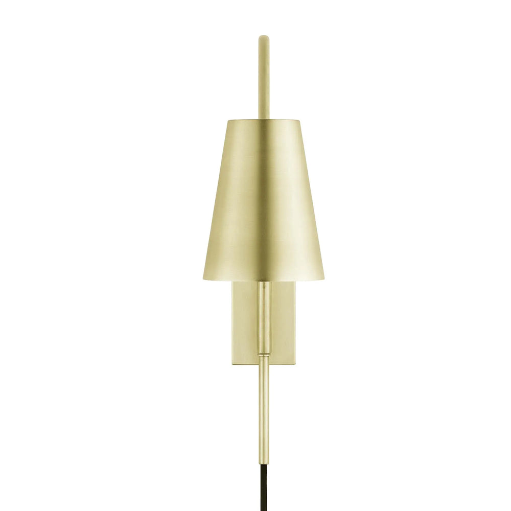 Faye Metal Wall Sconce in Satin Brass