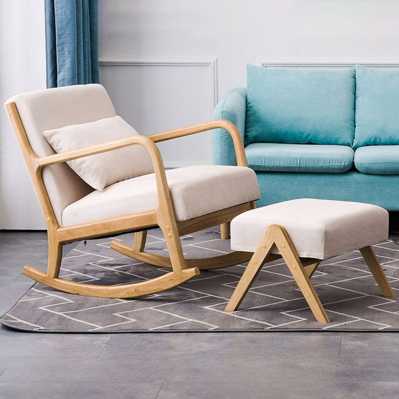 Indoor Rocking Chair with Ottoman - From Where - 