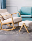 Indoor Rocking Chair with Ottoman - From Where - 