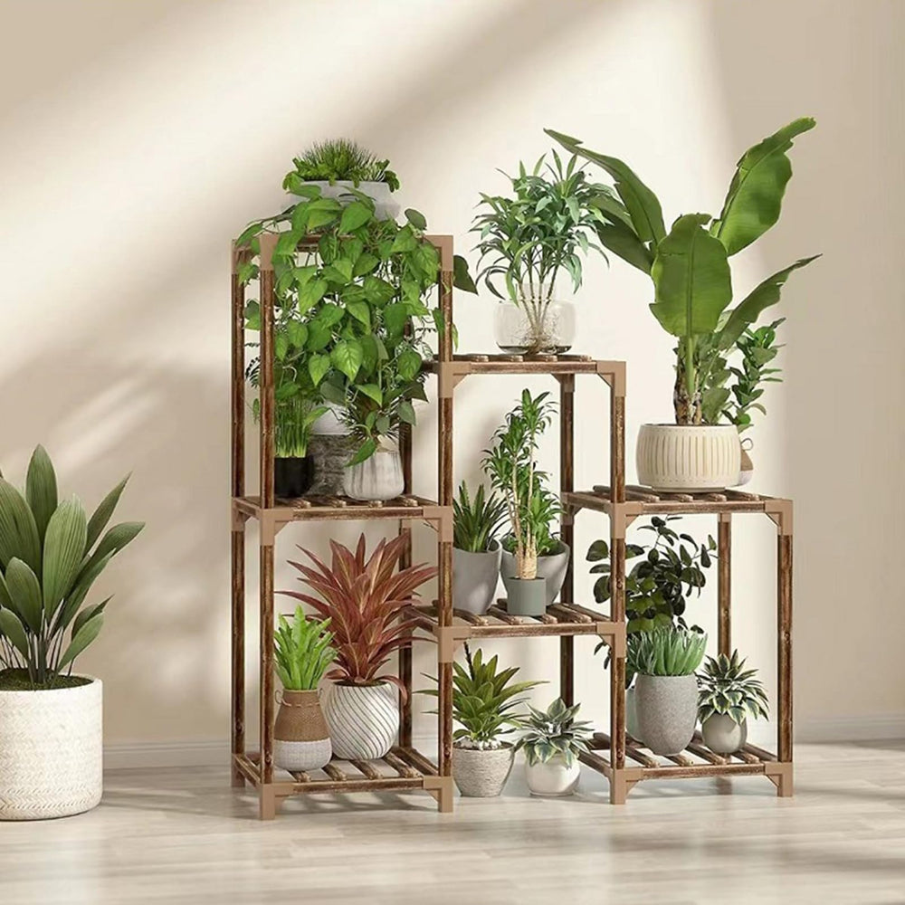 Indoor Wood Tall Plant Stand - From Where - 