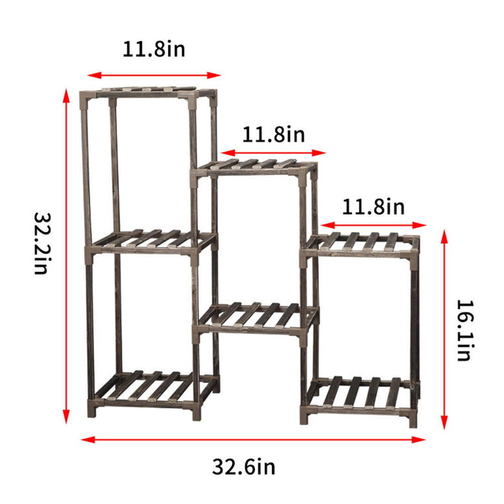 Indoor Wood Tall Plant Stand - From Where - 