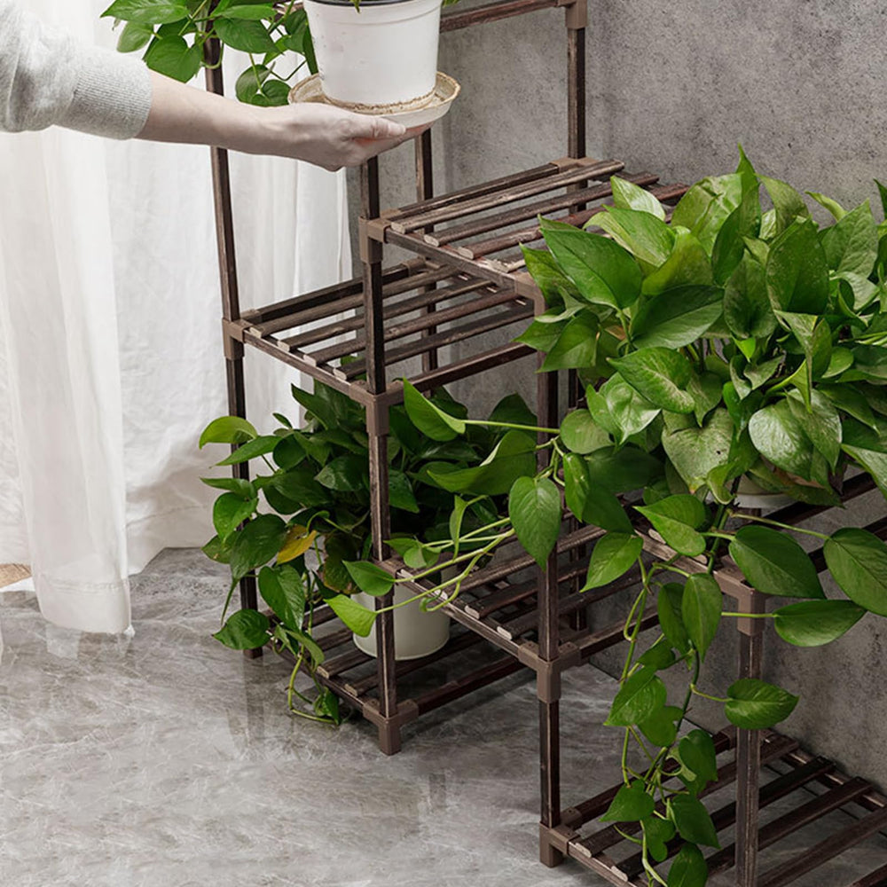 Indoor Wood Tall Plant Stand - From Where - 