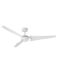 Indoor/Outdoor Matte White Ceiling Fan with Remote Control - From Where - 
