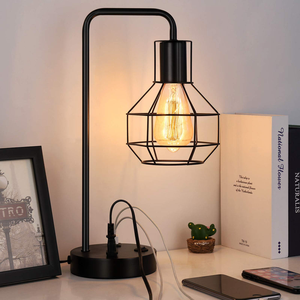 Industrial Bedside Desk Lamp - From Where - 