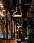Industrial Frosted Glass Pendant Light - From Where - 