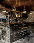 Industrial Frosted Glass Pendant Light - From Where - 