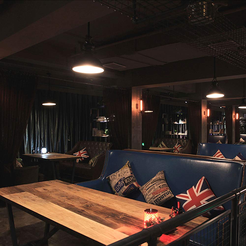 Industrial Frosted Glass Pendant Light - From Where - 