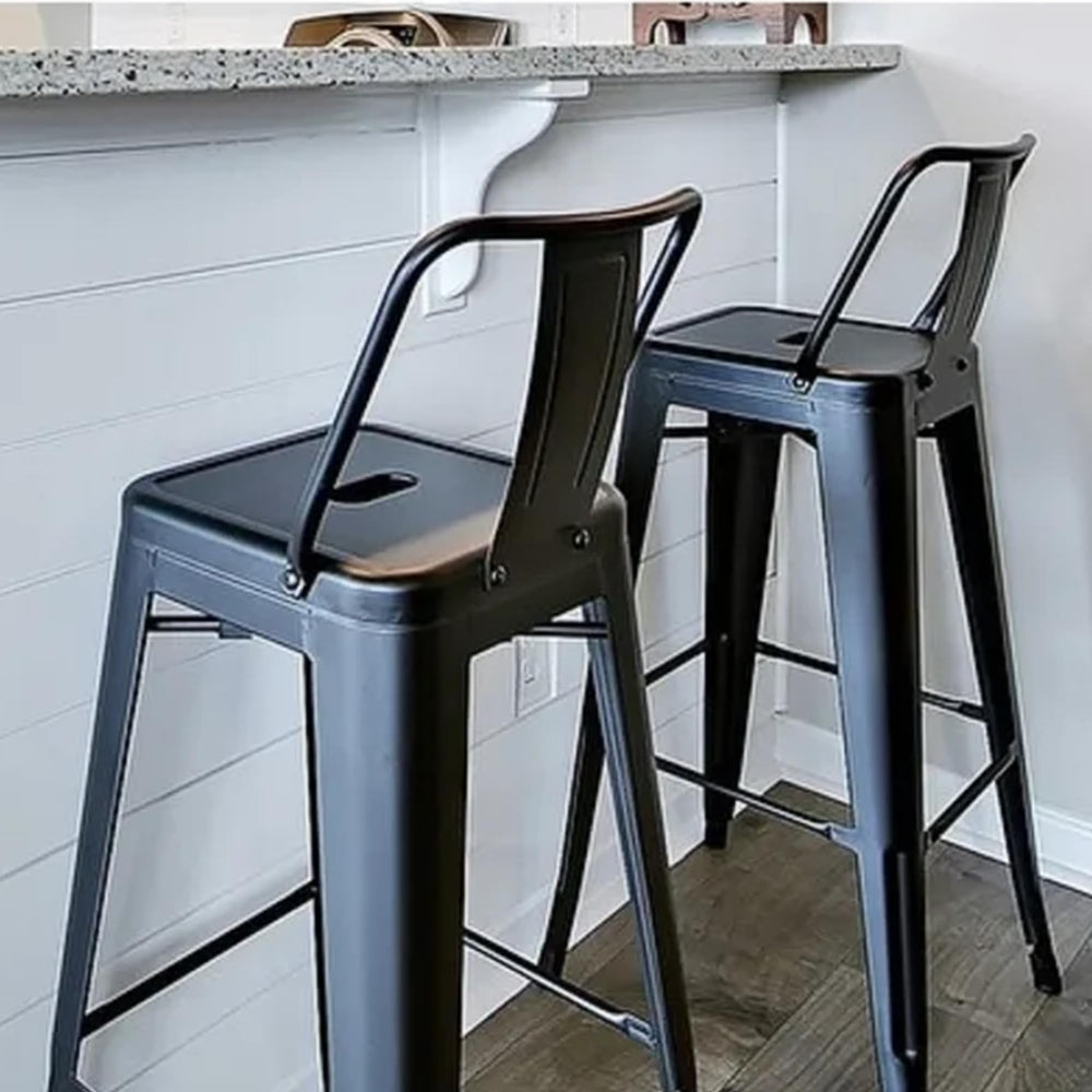 Industrial Metal Bar Stools (Set of 2) - From Where - 
